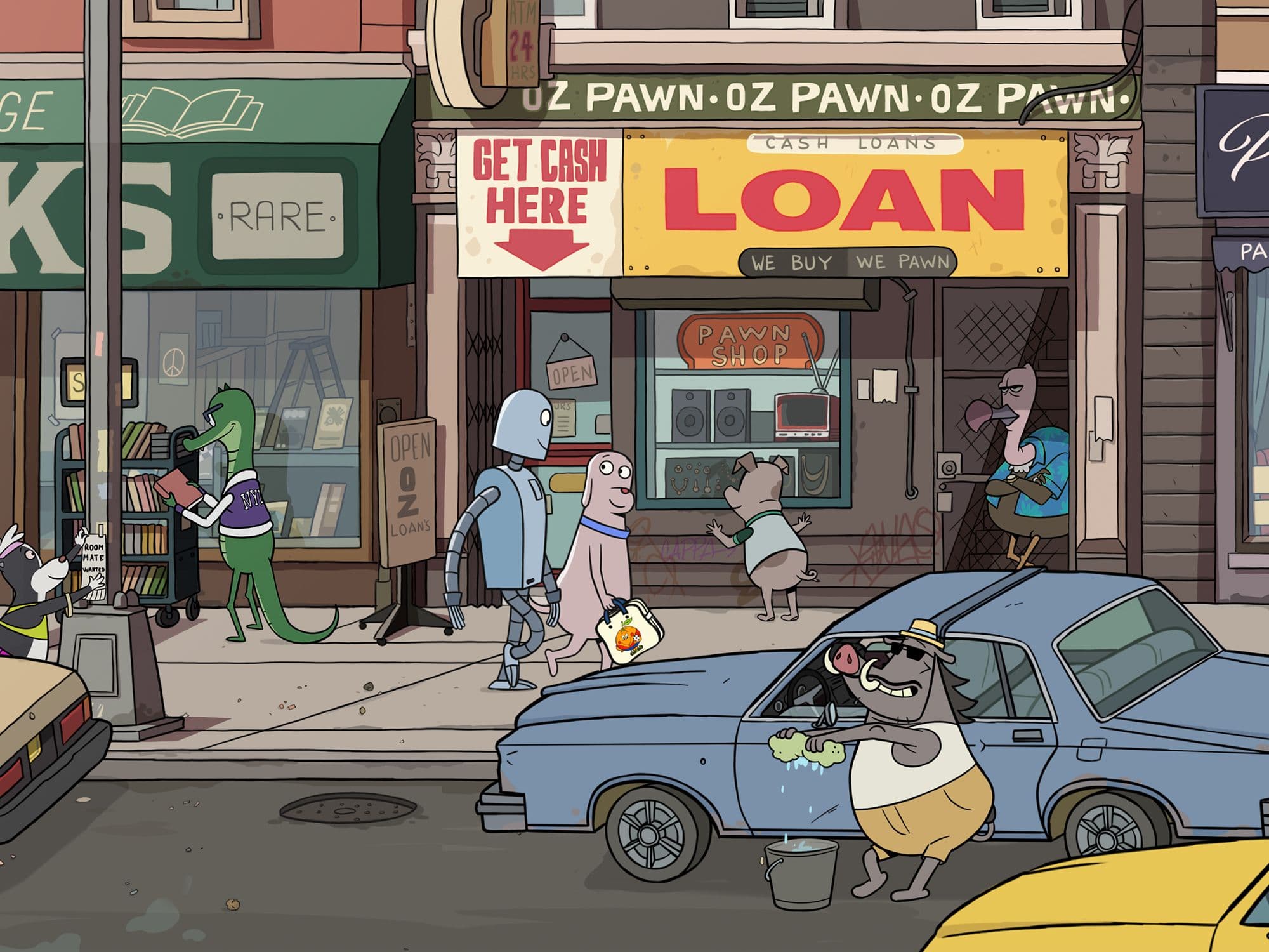 Fotografía promocional de la película de animación 'Robot dreams', de Pablo Berger