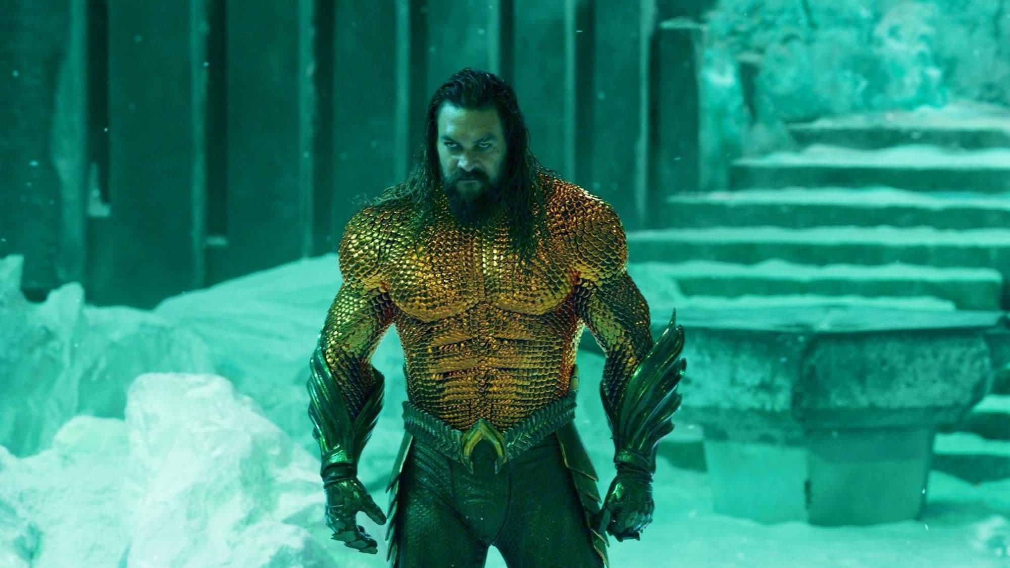 Jason Momoa en 'Aquaman y el reino perdido'