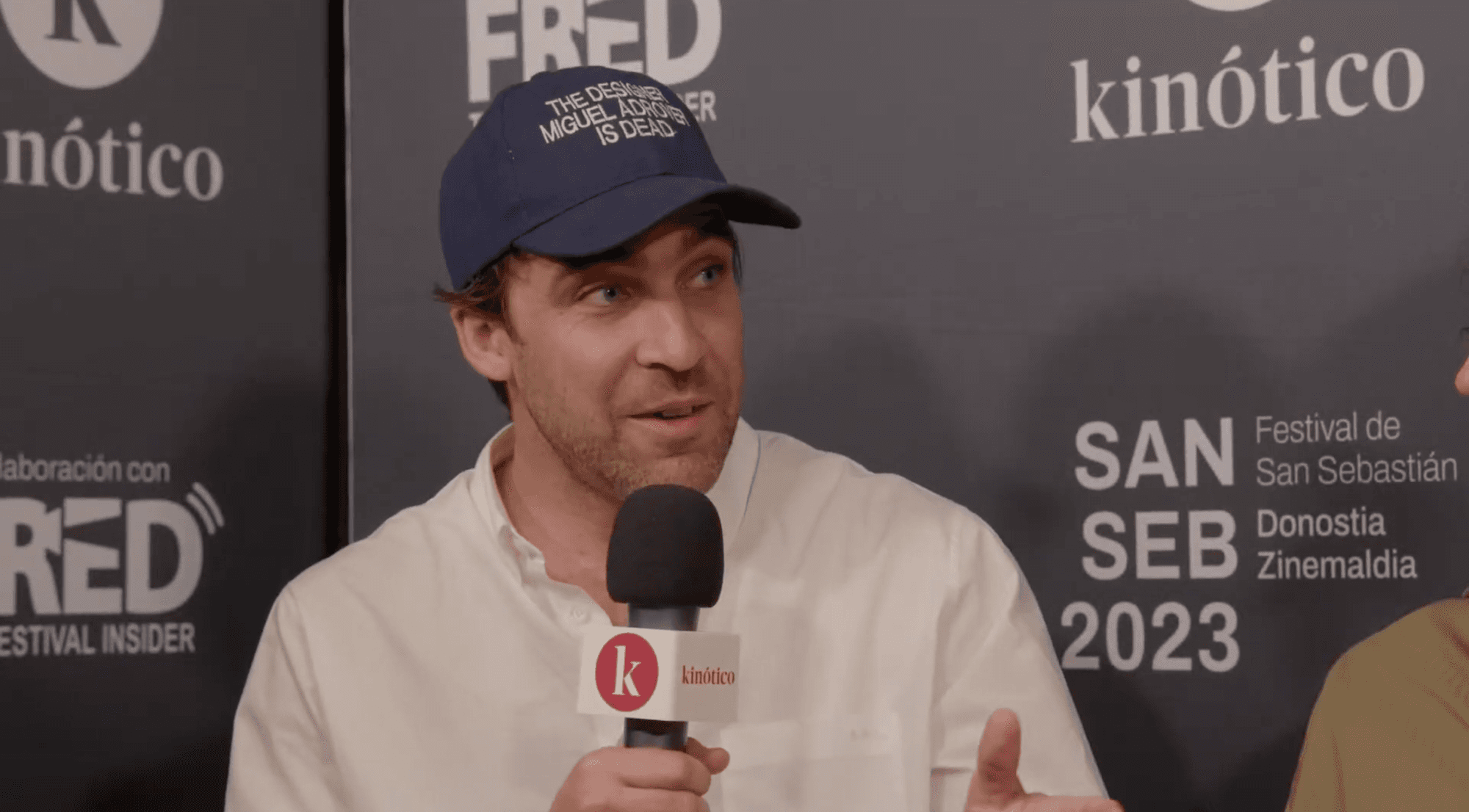 El realizador Santos Bacana durante la entrevista de Kinótico en San Sebastián