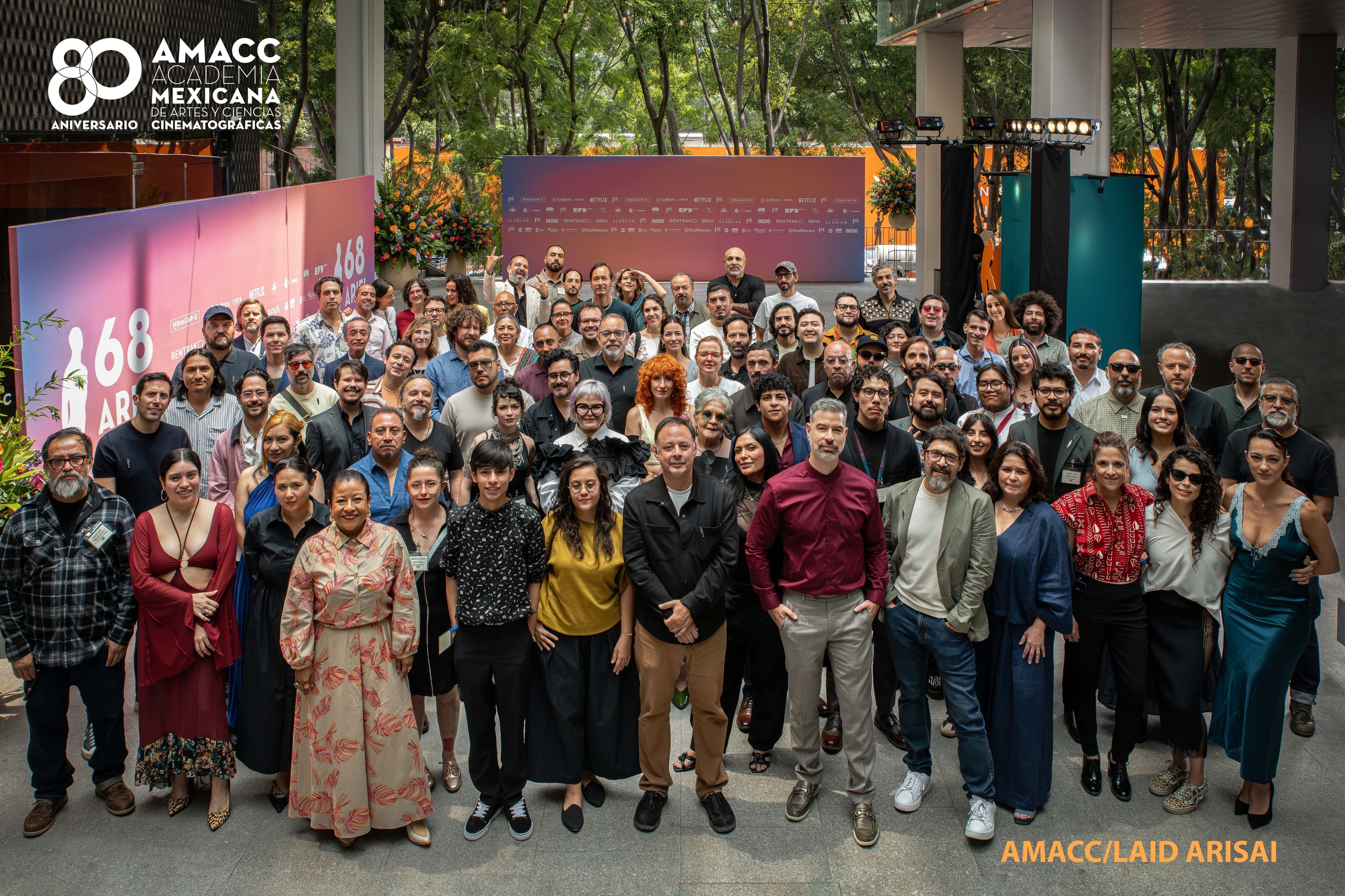Fotografía oficial del Encuentro de Nominados del #Ariel68 en los Estudios Churubusco, de la Ciudad de Mexico. Cortesía: AMACC / Laid Arisai