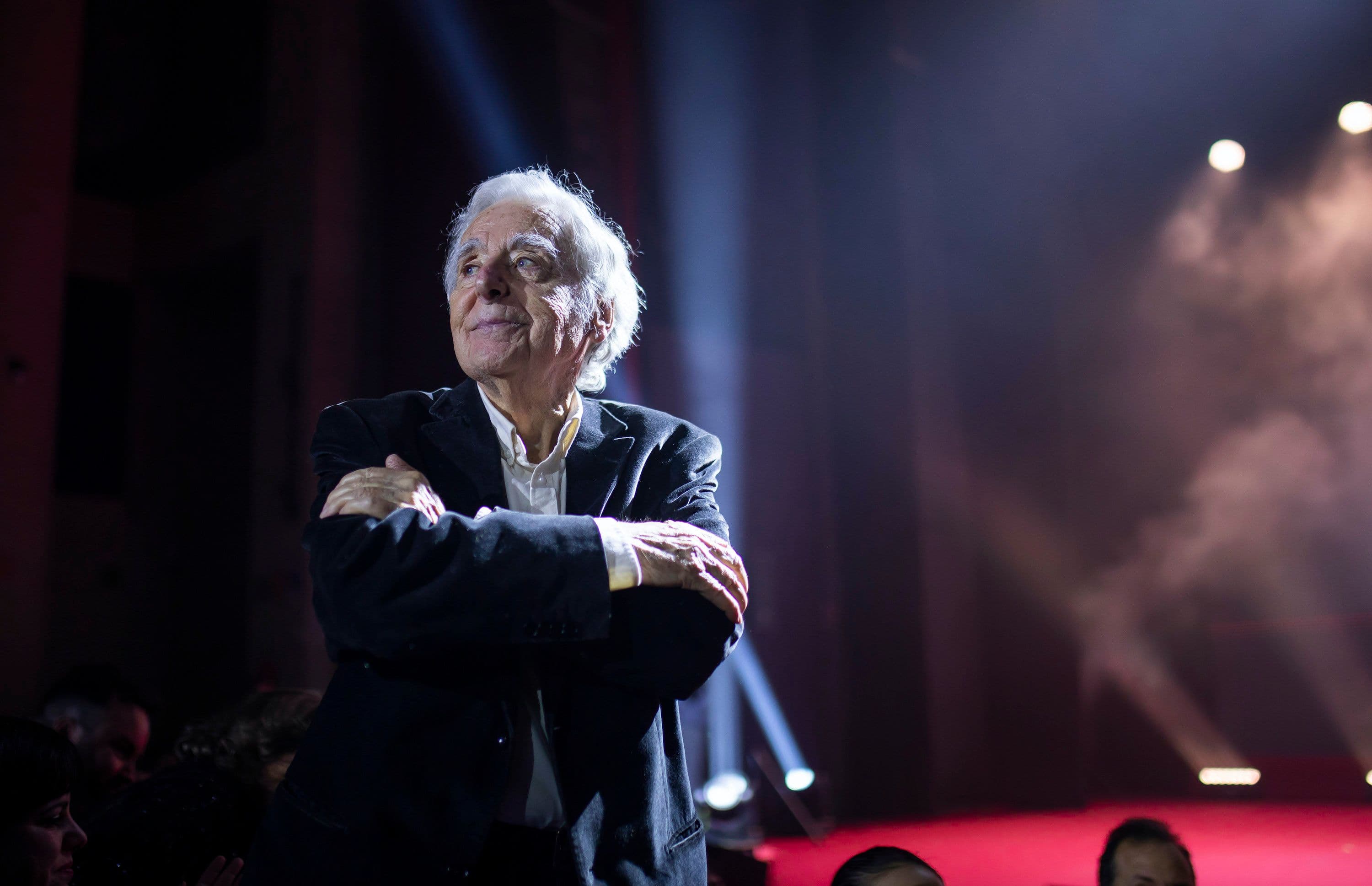 José Luis Ruiz, fundador del Festival de Cine Iberoamericano de Huelva, en la gala inaugural de la edición 50 del certamen