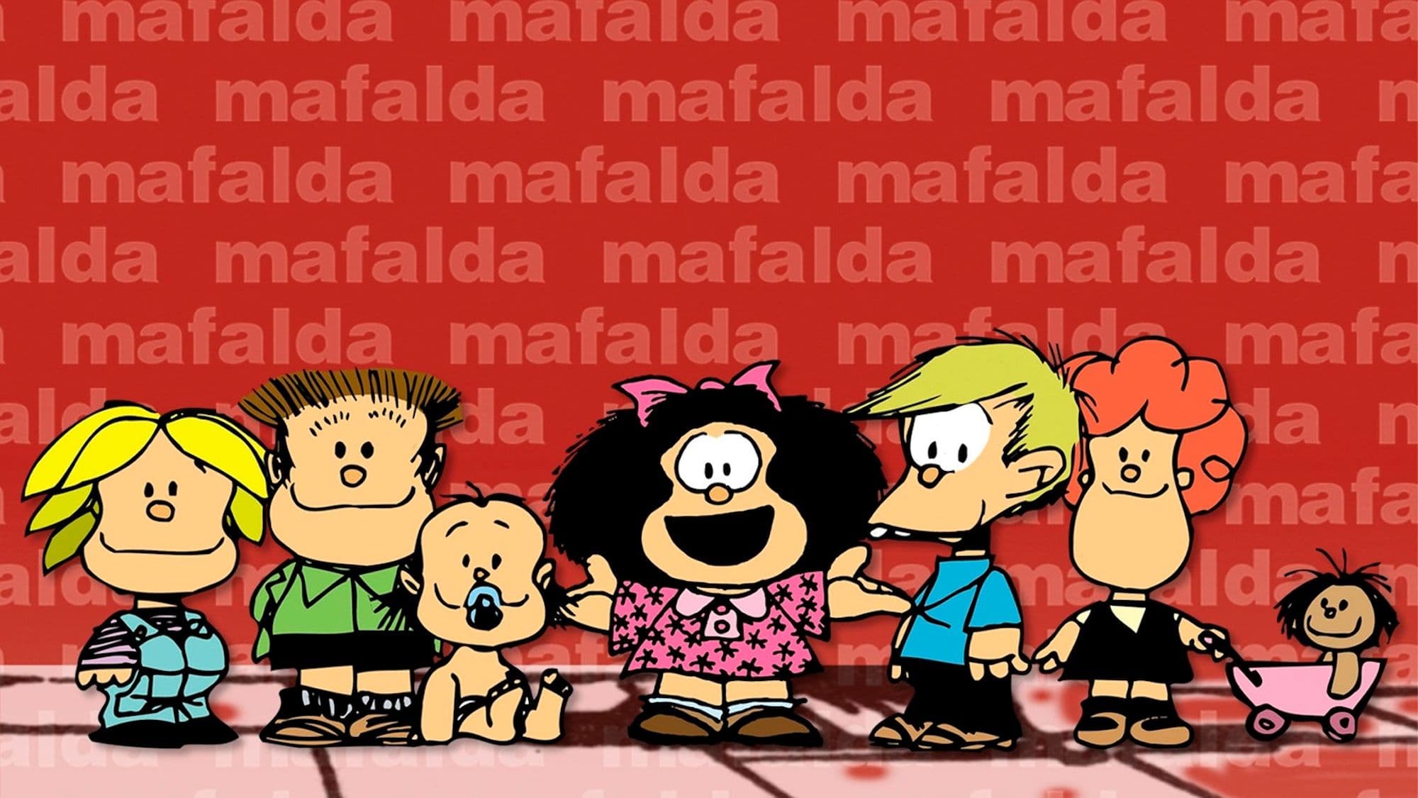 Imagen promocional de la serie de Mafalda de 1972