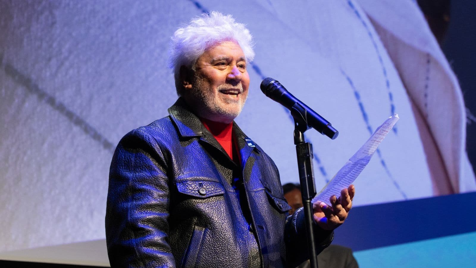 El director Pedro Almodóvar en la sede del Lincoln Center de Nueva York, sede del New York Film Festival