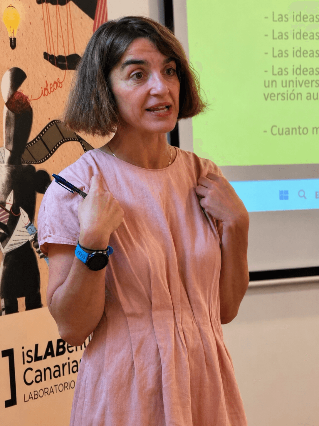 Cristina Merino, productora ejecutiva en Movistar Plus, dirige el primer taller de la segunda fase de IsLABentura 2026