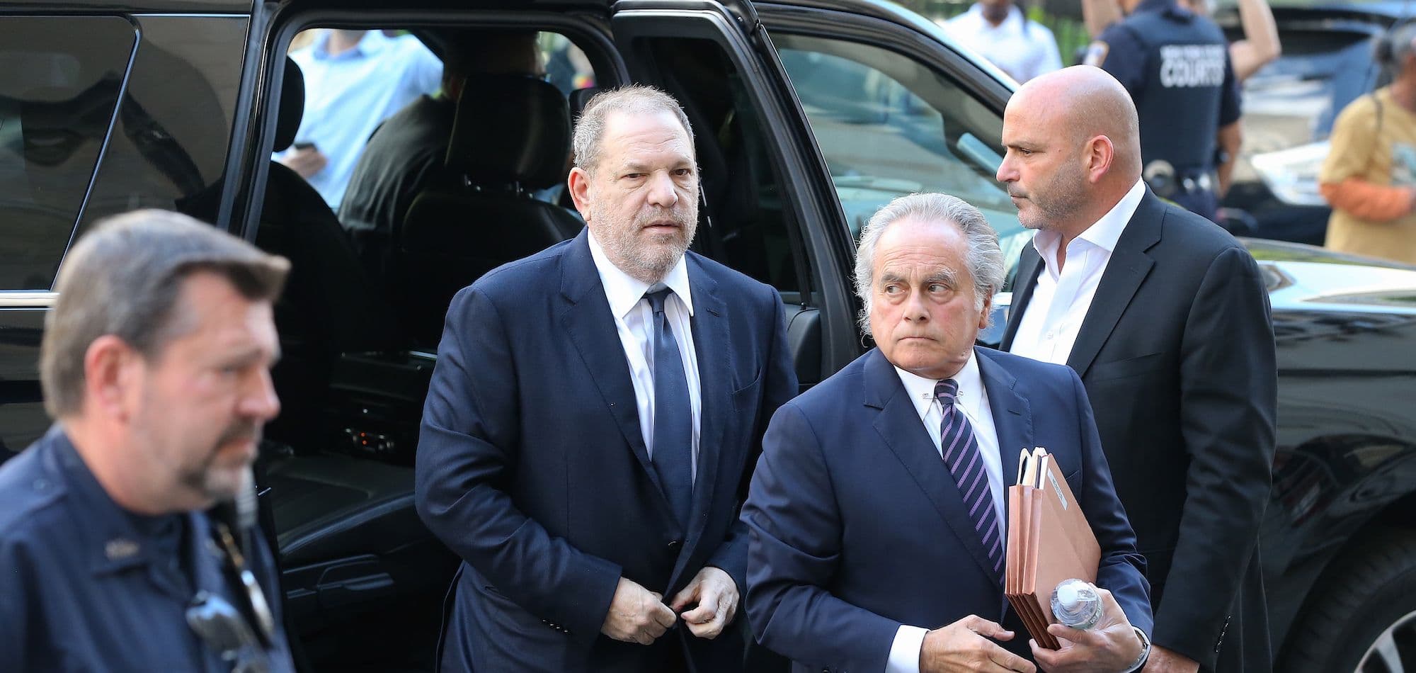 Harvey Weinstein acude a su juicio en Nueva York en 2018