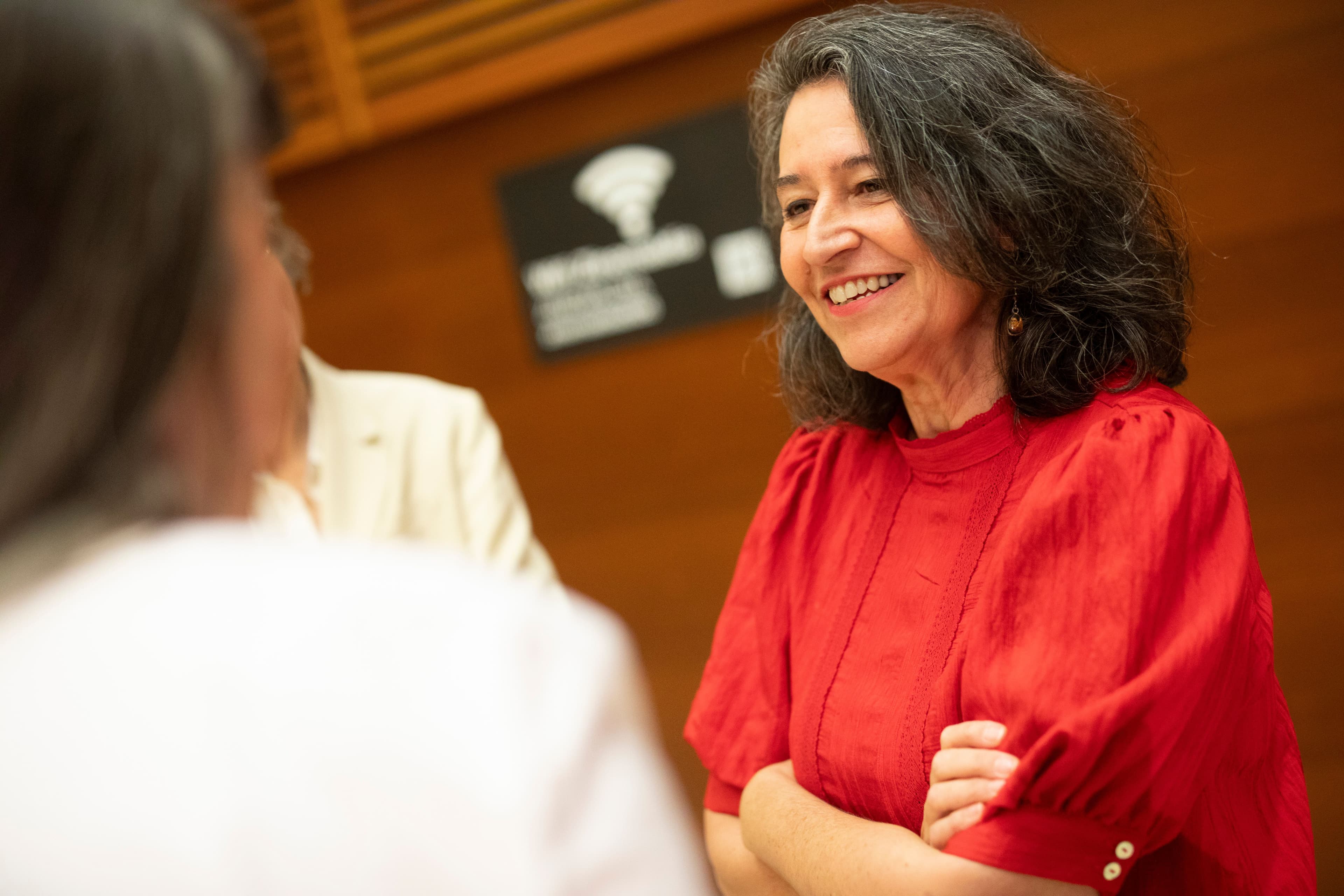 Marta Serrano, directora general del ICAA, durante la presentación del programa Día del Cine Español en la 74 edición del Festival de San Sebastián el 20 de septiembre de 2026